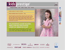 Tablet Screenshot of kidsprestige.cz